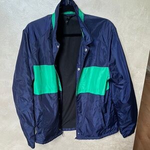 EUC RHONE Navy and Green Windbreaker size medium